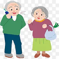 老人听电话-空若网 老人听电话-空若网