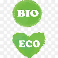 创意绿色涂抹标签-空若网 创意绿色涂抹标签-空若网