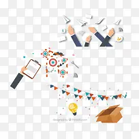 扁平化创意素材-空若网 扁平化创意素材-空若网