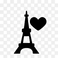 艾菲尔铁塔图标-空若网 艾菲尔铁塔图标-空若网