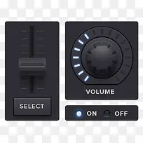 炫酷黑色APP控件设计合集PS-空若网 炫酷黑色APP控件设计合集PS-空若网