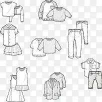 矢量服装设计版型图-空若网 矢量服装设计版型图-空若网