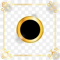 矢量金色边框-空若网 矢量金色边框-空若网