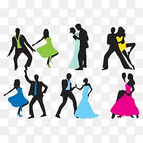 矢量男女蹦迪动作-空若网 矢量男女蹦迪动作-空若网