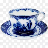 茶碟餐具瓷咖啡杯流蓝公司-空若网 茶碟餐具瓷咖啡杯流蓝公司-空若网