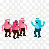 简约人物吃惊小人插画-空若网 简约人物吃惊小人插画-空若网