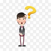 矢量卡通简洁扁平化问号png-空若网 矢量卡通简洁扁平化问号png-空若网