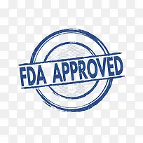 浅蓝简约企业FDA认证标志免抠图-空若网 浅蓝简约企业FDA认证标志免抠图-空若网