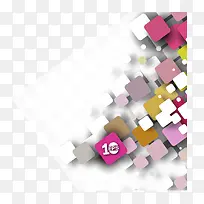 彩色方形渐变-空若网 彩色方形渐变-空若网