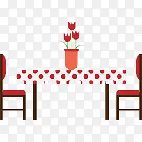 矢量扁平化餐桌-空若网 矢量扁平化餐桌-空若网