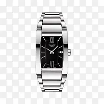 天梭银黑色腕表手表女士手表-空若网 天梭银黑色腕表手表女士手表-空若网