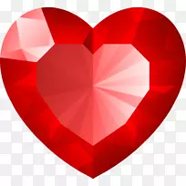 心宝石彩色剪贴画-红宝石-空若网 心宝石彩色剪贴画-红宝石-空若网