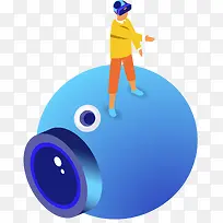 2.5D立体虚拟游戏插画-空若网 2.5D立体虚拟游戏插画-空若网