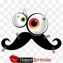 矢量生日快乐红唇-空若网 矢量生日快乐红唇-空若网