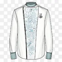 男士长款花纹衬衫-空若网 男士长款花纹衬衫-空若网