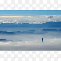 蓝色高空云层摄影-空若网 蓝色高空云层摄影-空若网