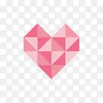 渐变色心形-空若网 渐变色心形-空若网