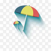 扁平化 阴影 伞 五彩伞-空若网 扁平化 阴影 伞 五彩伞-空若网