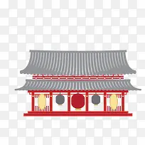 扁平化 房屋 古代房屋 瓦片房-空若网 扁平化 房屋 古代房屋 瓦片房-空若网