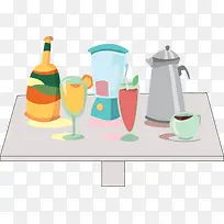 下午茶时刻矢量-空若网 下午茶时刻矢量-空若网