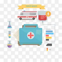 扁平化医疗元素-空若网 扁平化医疗元素-空若网