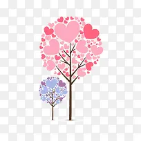 卡通粉色树蓝色树-空若网 卡通粉色树蓝色树-空若网