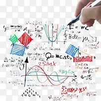 装饰数学公式彩色教育-空若网 装饰数学公式彩色教育-空若网