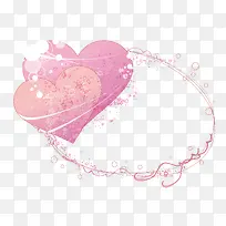 红心边框矢量-空若网 红心边框矢量-空若网