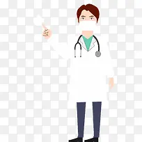 卡通手绘世界肝炎日医生-空若网 卡通手绘世界肝炎日医生-空若网