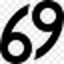 星座癌症Glyphs-symbols-icons-空若网 星座癌症Glyphs-symbols-icons-空若网