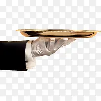 托盘手势白手套魔术师-空若网 托盘手势白手套魔术师-空若网