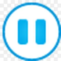 按钮暂停超级单蓝图标-空若网 按钮暂停超级单蓝图标-空若网