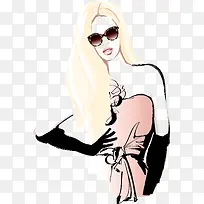 巴黎手绘时尚美女-空若网 巴黎手绘时尚美女-空若网