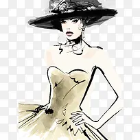 巴黎手绘时尚美女-空若网 巴黎手绘时尚美女-空若网