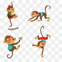 卡通可爱猴子图片-空若网 卡通可爱猴子图片-空若网