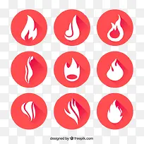 火焰标志矢量-空若网 火焰标志矢量-空若网