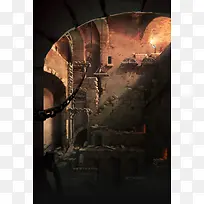 城堡地牢场景插画-空若网 城堡地牢场景插画-空若网