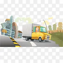 邮政快递插画-空若网 邮政快递插画-空若网