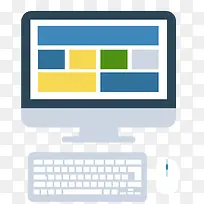 矢量电脑显示器键盘-空若网 矢量电脑显示器键盘-空若网