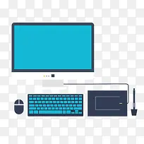 矢量电脑套装-空若网 矢量电脑套装-空若网