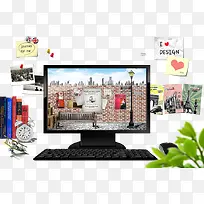 显示器与书籍-空若网 显示器与书籍-空若网