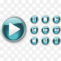 绿色圆形按钮-空若网 绿色圆形按钮-空若网