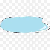 蓝色创意手绘沼泽-空若网 蓝色创意手绘沼泽-空若网