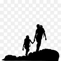 登山人物剪影-空若网 登山人物剪影-空若网