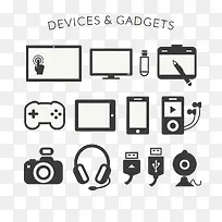 扁平化电器素材背景-空若网 扁平化电器素材背景-空若网