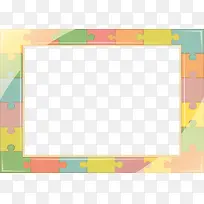 小清新拼图边框-空若网 小清新拼图边框-空若网