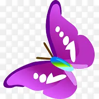 紫色蝴蝶矢量图-空若网 紫色蝴蝶矢量图-空若网