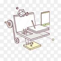 扁平化小人工厂素材-空若网 扁平化小人工厂素材-空若网