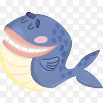 卡通可爱鲸鱼动物贴纸-空若网 卡通可爱鲸鱼动物贴纸-空若网