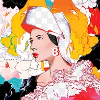 时尚彩绘人物场景图-空若网 时尚彩绘人物场景图-空若网